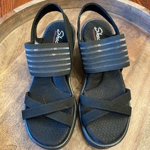 NWOB Skechers Black sandals size 7M